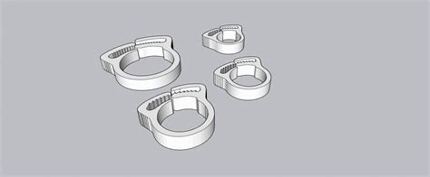 Файл STL SNAPPER HOSE CLAMPS Set of 4, 3D printed 🗜️ ・Дизайн 3D-печати для загрузки3D・Cults