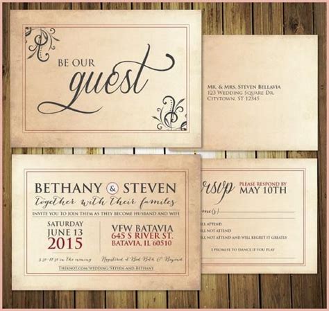 Be Our Guest Wedding Invitations: 11 Plan that Don’t Take A Long Time ...