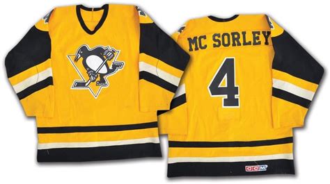 1984-85 Pittsburgh Penguins Road (Black) Set 1 Game Worn Jerseys ...