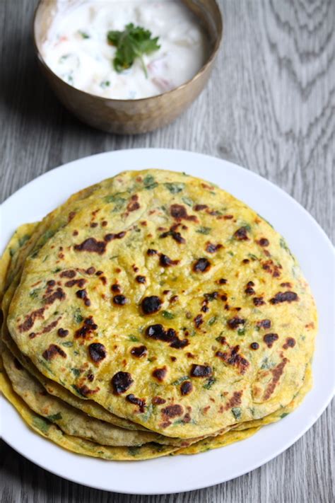 Spinach Potato Paratha- Aloo Palak Paratha- Indian Paratha Recipe ...