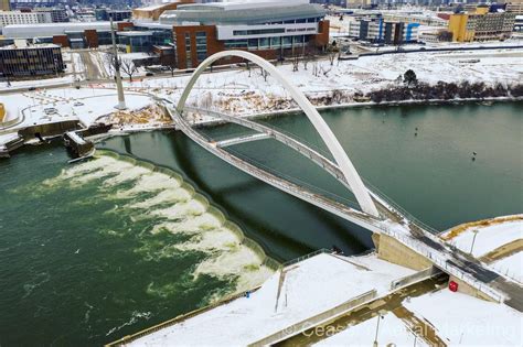 Iowa Women of Achievement Bridge - A pedestrian bridge located over the ...