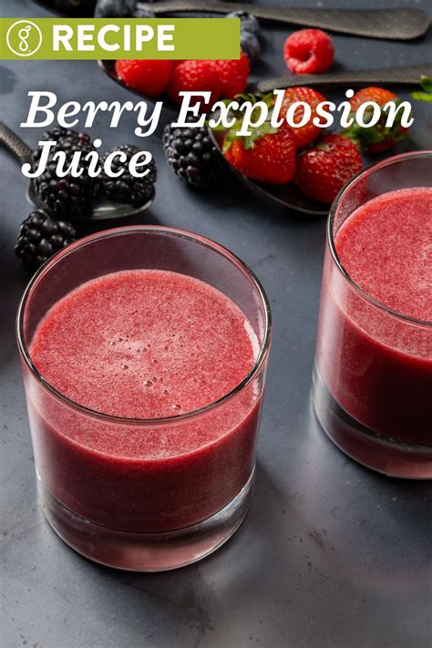 Bursting with Berries Juice Recipe | Cold-Pressed Refreshment