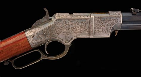 Lot Detail - (A) ENGRAVED MODEL 1860 HENRY RIFLE.