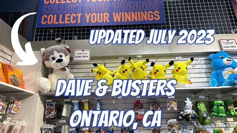 Dave & Busters Ontario, CA Winner Circle updated July 2023 #daveandbusters #arcade #prizes - YouTube