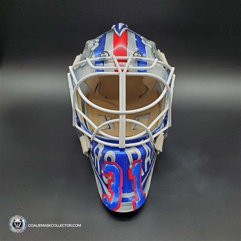 Igor Shesterkin Unsigned Goalie Mask New York 2022 Lundqvist Tribute ...