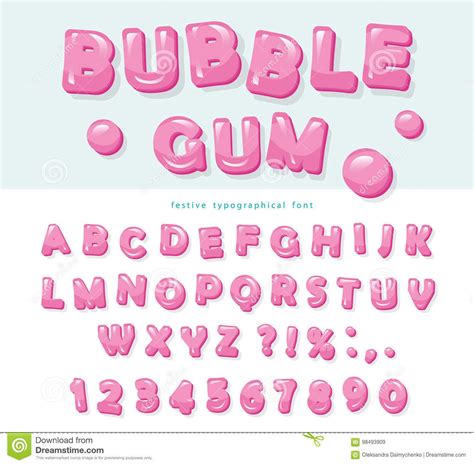 Bubble gum font design Lettering Tutorial, Abc Letters, Letters And ...