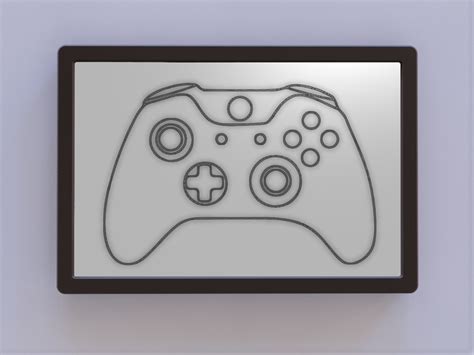 Xbox Controller Patent Art by Ken Mills | Download free STL model | Printables.com