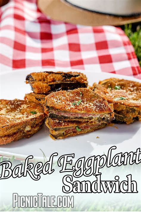 Baked Eggplant Sandwich - Picnic Tale