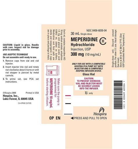 Meperidine Injection - FDA prescribing information, side effects and uses