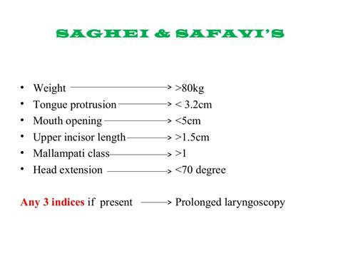 Assessment of airway