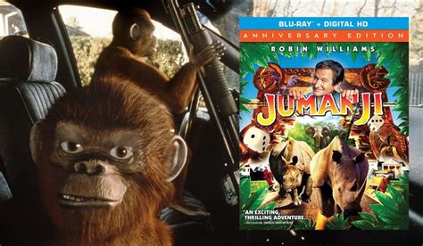 Monkeys cause mayhem in Jumanji: 20th Anniversary Edition, now availabe in Blu-ray from Sony ...