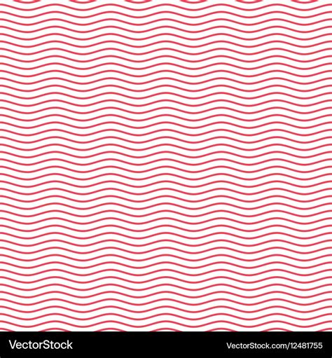 Red seamless wavy line pattern Royalty Free Vector Image