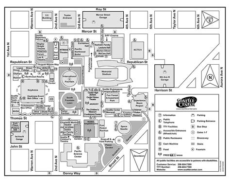 Seattle Center Campus Map