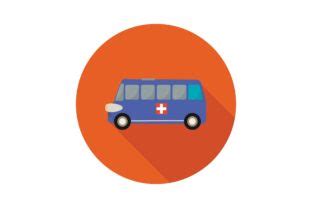 Flat Icon - Medical Ambulance Graphic by Artisthink · Creative Fabrica