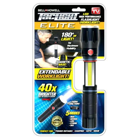 Bell-Howell 2010 Tac light Elite LED FlashLight with 5 Modes, As Seen – Toolbox Supply