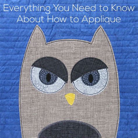 Everything You Need to Know About How to Applique | Shiny Happy World