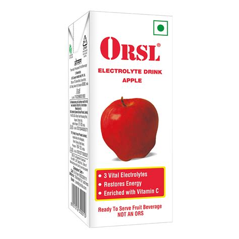 ORSL Rehydrate Electrolyte Apple Drink, 200 Ml Price, 56% OFF