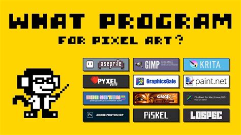 What Program to use for Pixel Art? (Paid and Free Software) - YouTube