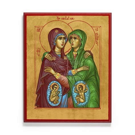 Icon of the Visitation of the Virgin and Elizabeth