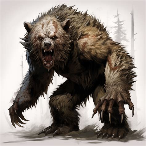 ArtStation - Battle-Scarred Werebear (Concept Art)