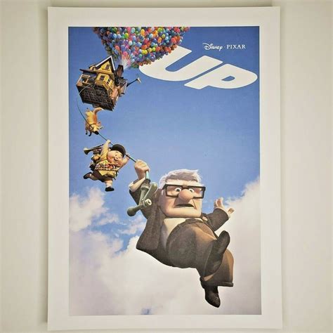 Up Movie Poster Authentic Disney Pixar Lithograph 11.5x16 Carl Russell Dug | #4590372279