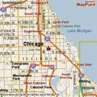 Roseland (Chicago nbhd), Illinois Area Map & More