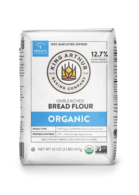 Buy King Arthur, 100% Unbleached Bread Flour, Non-GMO Project Verified ...