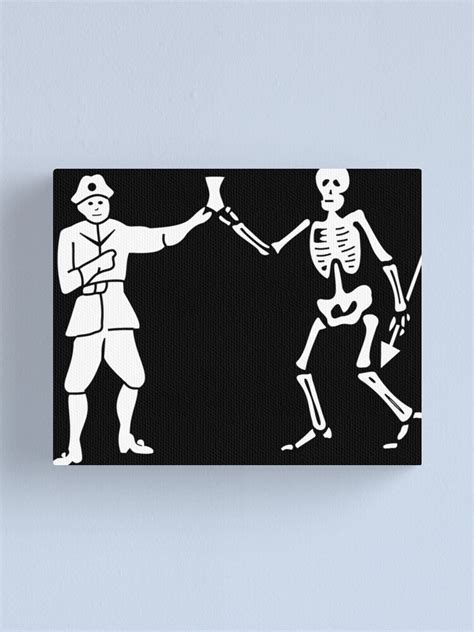 "Black Bart Pirate Flag" Canvas Print for Sale by kayve | Redbubble