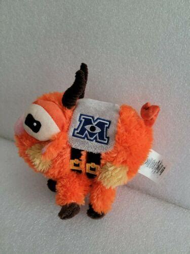 Disney Store Monsters Inc University Archie Scare Pig Orange Stuffed ...