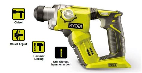 Ryobi SDS Cordless Battery Power Rotary Hammer Impact Chisel Drill li ...