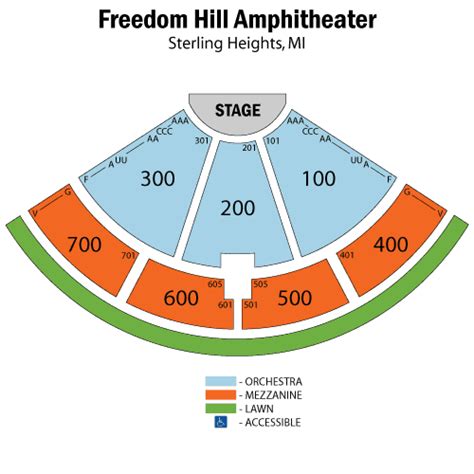 Seating Chart Freedom Hill | Portal.posgradount.edu.pe