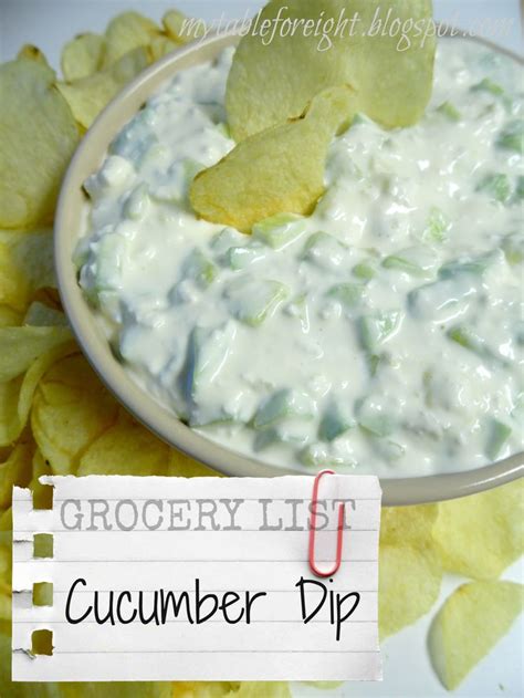 Cucumber Dip | Recipe | Cucumber dip, Cooking recipes, Food