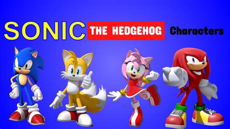 Sonic the Hedgehog Characters by zmcdonald09 on DeviantArt