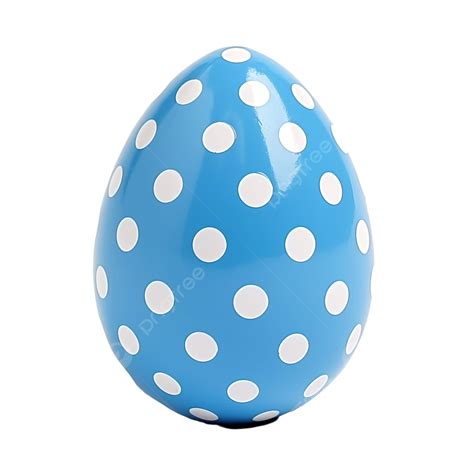 Blue Easter Egg With White Polka Dot, Blue, Polka Dot, Easter PNG Transparent Image and Clipart ...