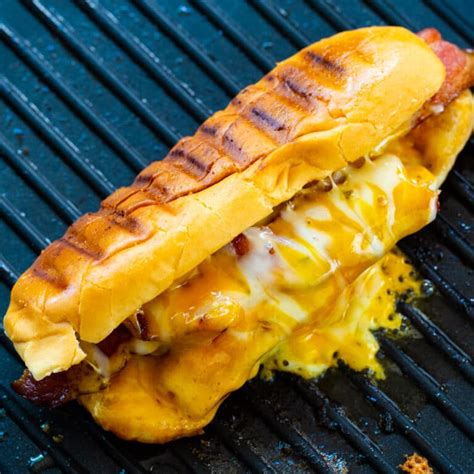 Grilled Cheese Hot Dogs - Spicy Southern Kitchen