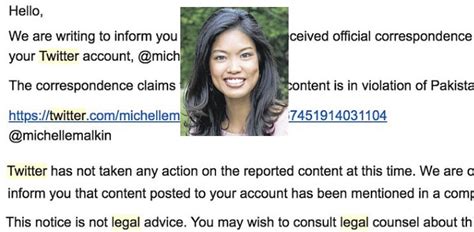 Michelle Malkin Receives Notice From Twitter Advising Her She Broke ...