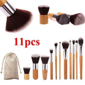 Bamboo Makeup Brushes Set 11pcs Concealer Kit Eyeshadow Powder Make up ...