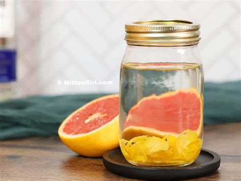 How to Make Grapefruit Tequila - DIY Infused Liquor - Homemade Happy Hour