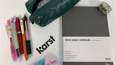 Karst Stone Paper Notebook Pen Tests - YouTube