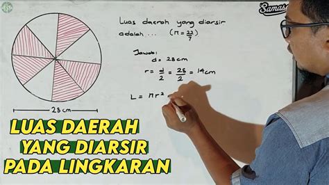 Cara Mudah Menghitung Luas Daerah Lingkaran Yang Diarsir - YouTube