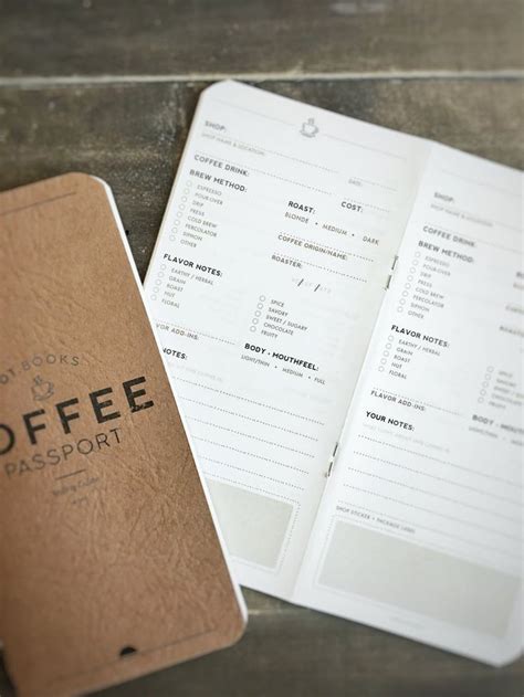 COFFEE PASSPORT by JOT. Books Coffee Tasting Guide | Etsy | Coffee ...