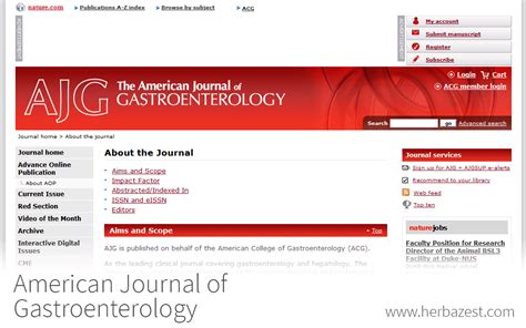 American Journal of Gastroenterology | HerbaZest