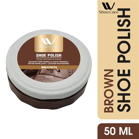 W-Shoe Care shoe Polish shine, Nourish & protects -50ml : Buy Online At ...