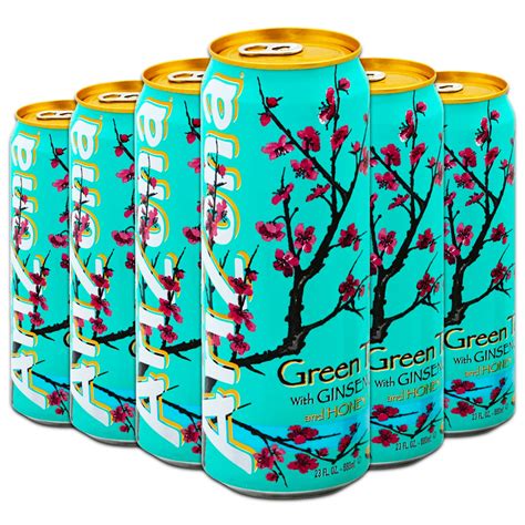 Buy AriZona Green Tea 6 Pack - 23 Fl. Oz Cans Arizona Green Tea with ...