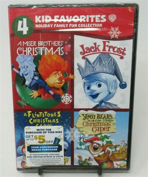 MISER BROTHERS CHRISTMAS/JACK FROST/YOGI/FLINTSTONES 4-MOVIE, 4-DISC DVD SET | Jack frost ...