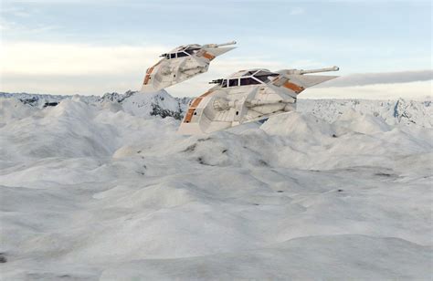 Snow Speeders over Hoth by dazinbane on DeviantArt