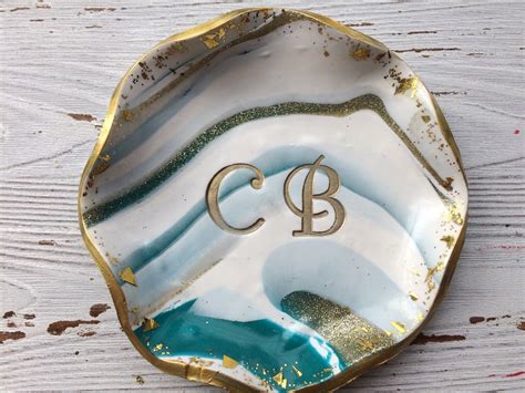 Personalized Jewelry Dish, Monogram Ring Dish, Personalized Ring Dish ...