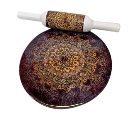 10inch Round Printed Marble Chakla Belan, For Kitchen, Rs 650 /piece | ID: 23668219073