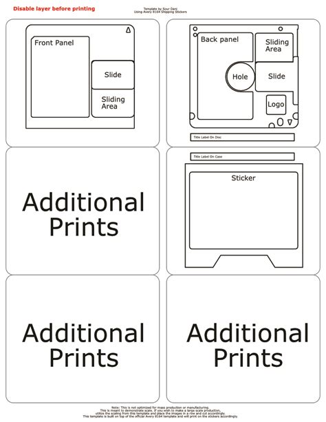 Avery 8164 Shipping Label MiniDisc Template [MiniDisc Wiki]