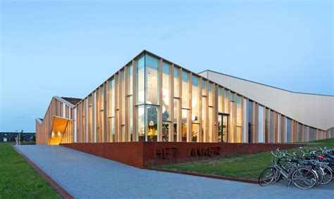 Zigzagging Het Anker community center in the Netherlands is partially ...